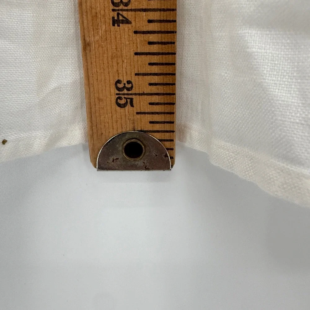 Polo Ralph Lauren Button-Down Mens XLT White Linen Classic Tall Long Slv Shirt